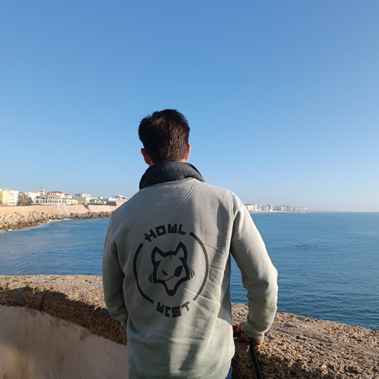 Sudadera Bordado Luna Nueva + Espalda Luna Llena - Howl West