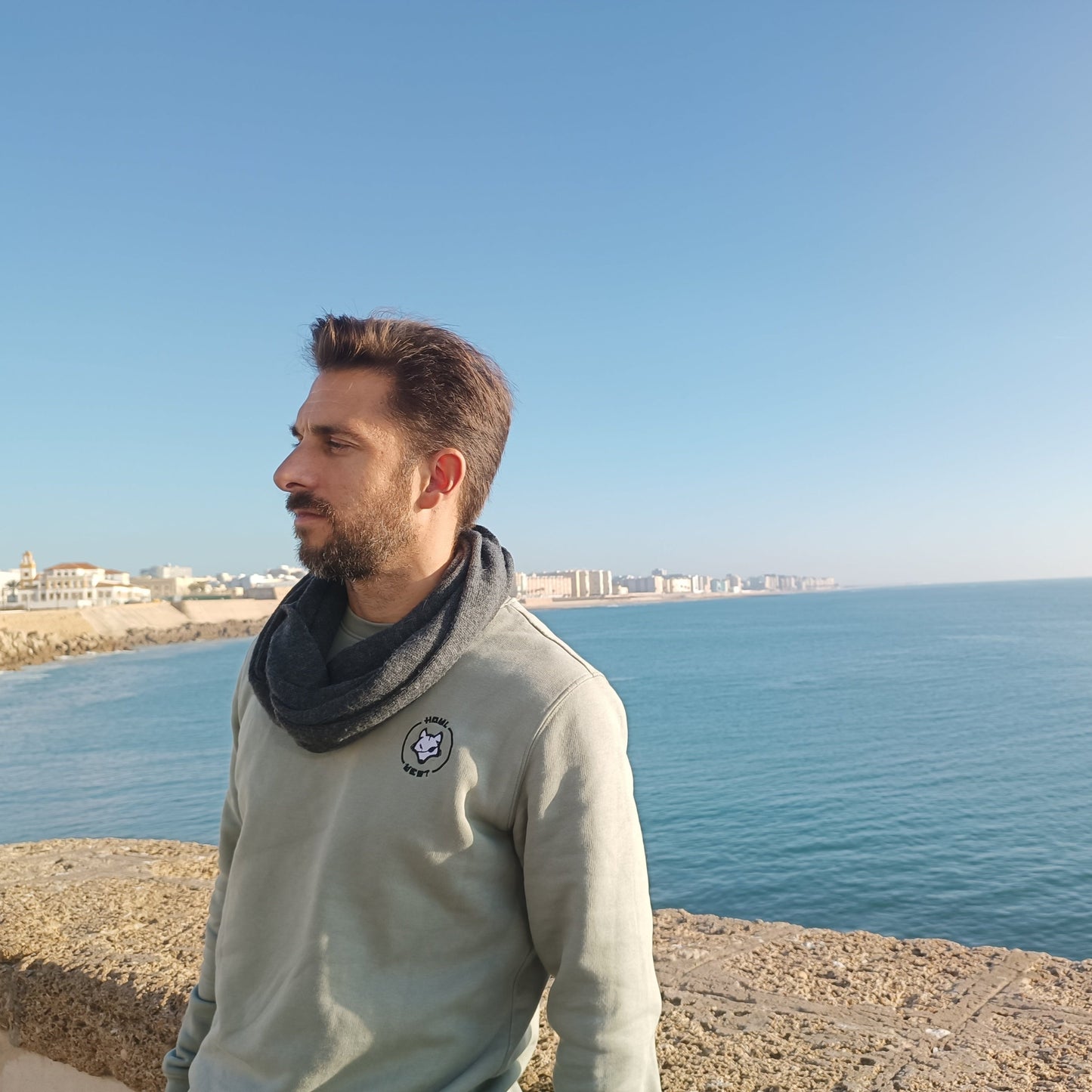 Sudadera Bordado Luna Llena - Howl West