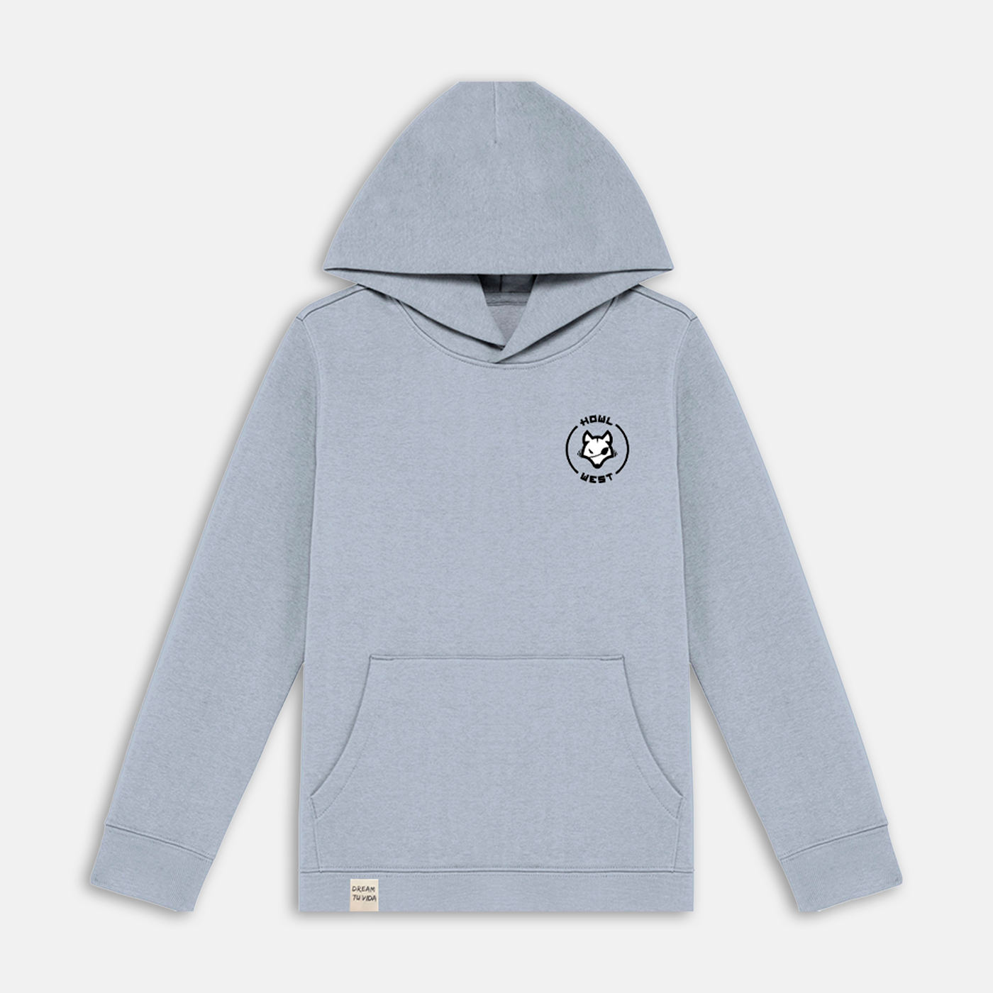 Say Cheese Bordado y Espalda Luna Llena Hoodie