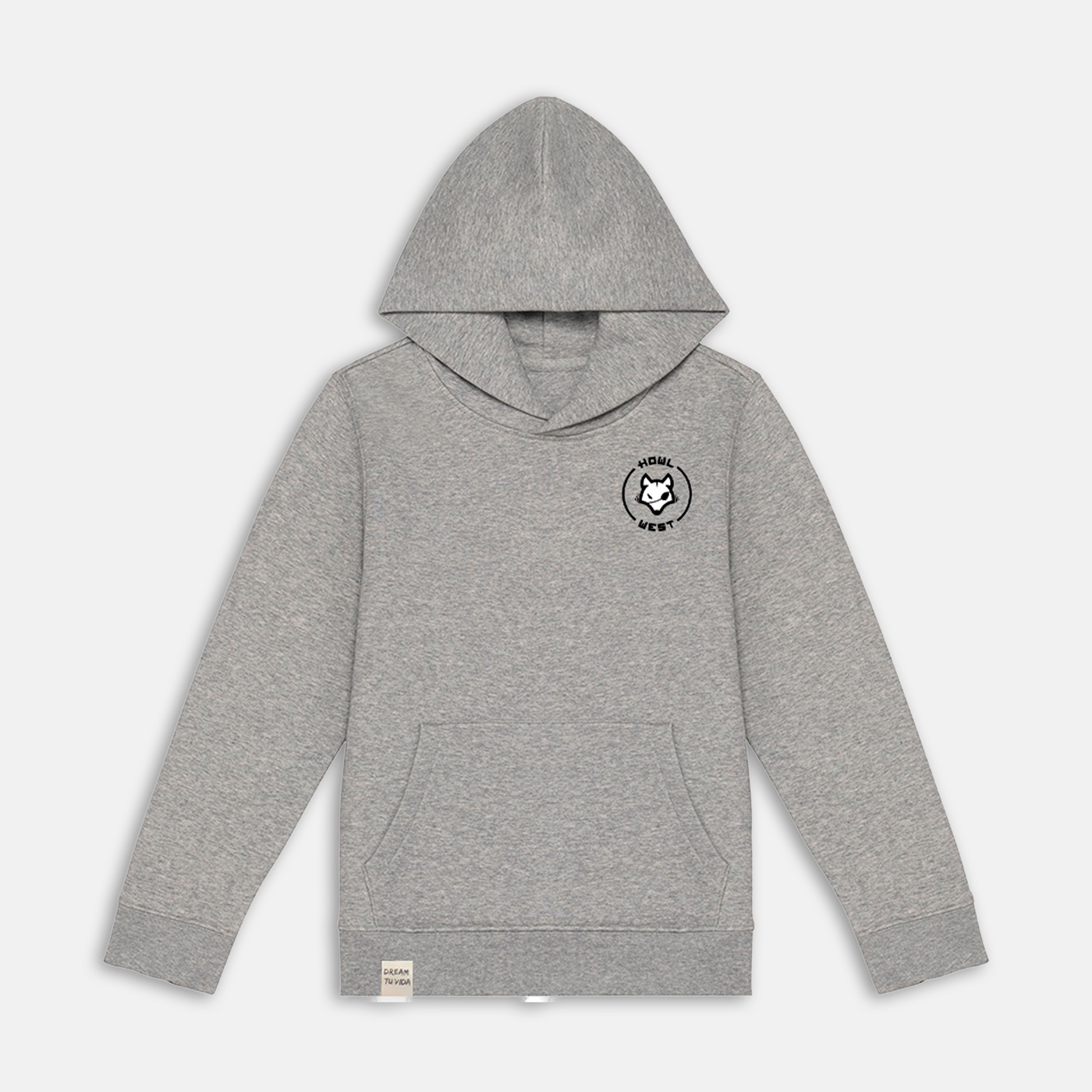 Say Cheese Bordado y Espalda Luna Llena Hoodie