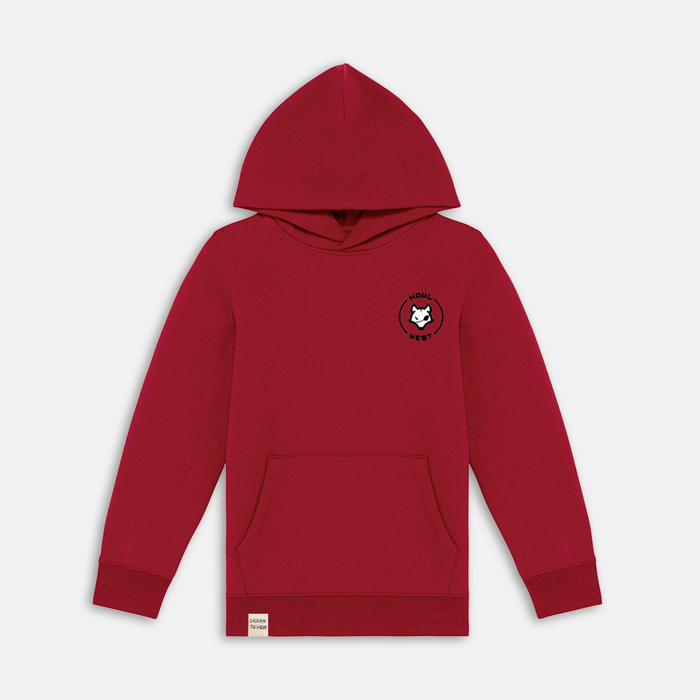 Say Cheese Bordado y Espalda Luna Llena Hoodie