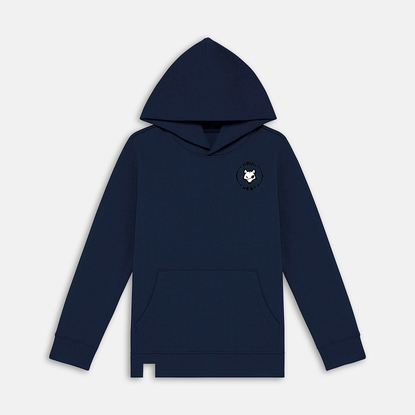 Say Cheese Bordado y Espalda Luna Llena Hoodie