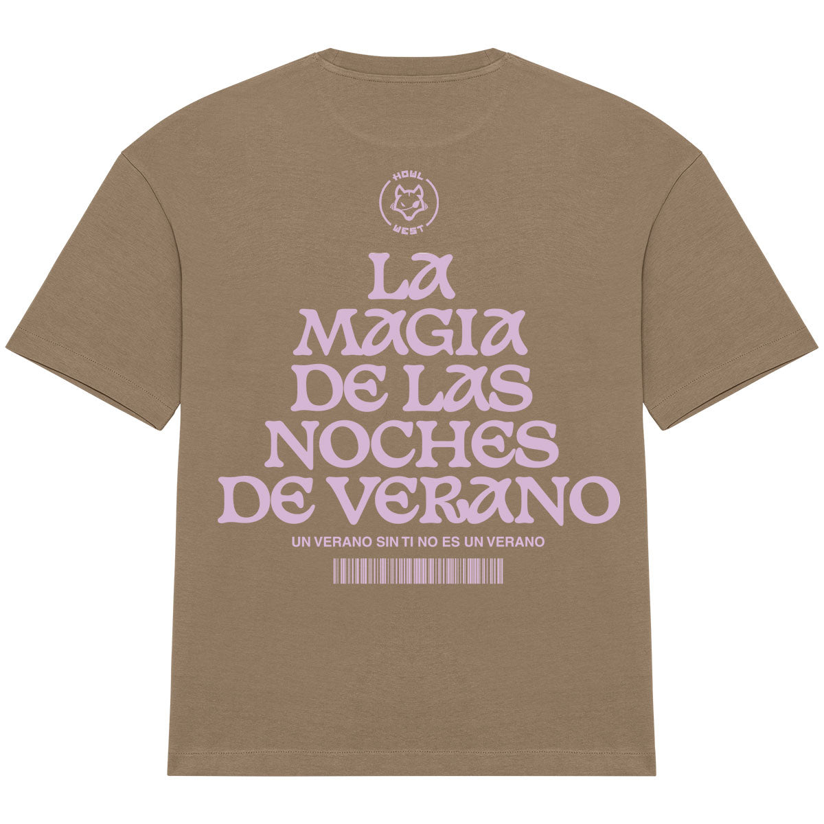 Camiseta oversize las noches de verano urban sostenible