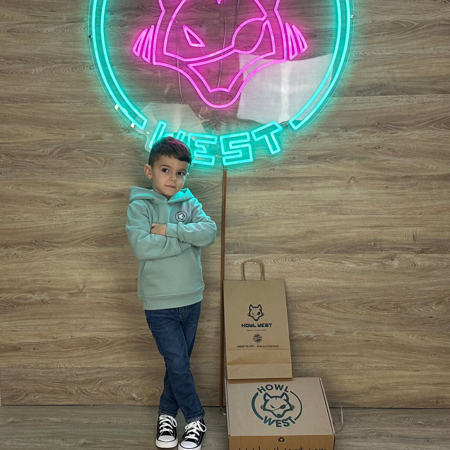 Say Cheese Hoodie Bordado BM niños - Howl West