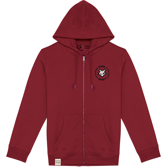 Sudadera Cremallera Capucha Luna N. Bordado y Espalda Llena - Howl West