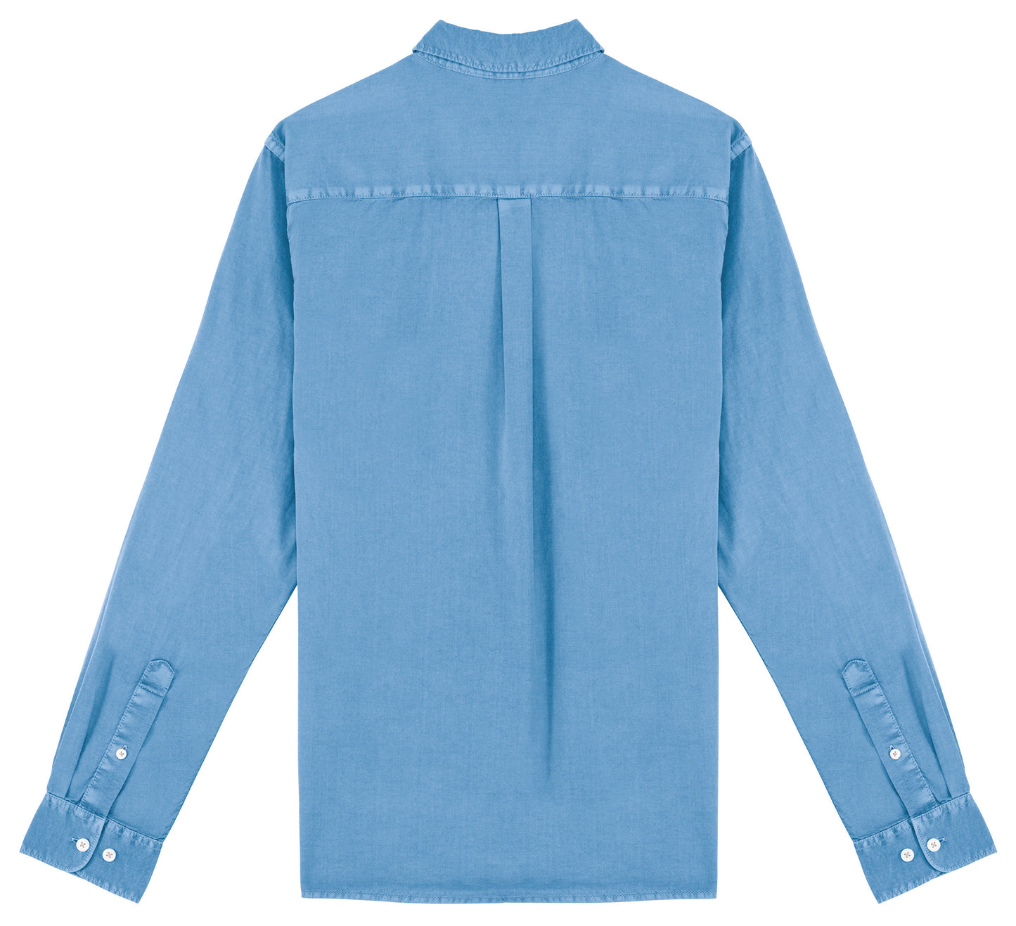 Camisa azul desgastado
