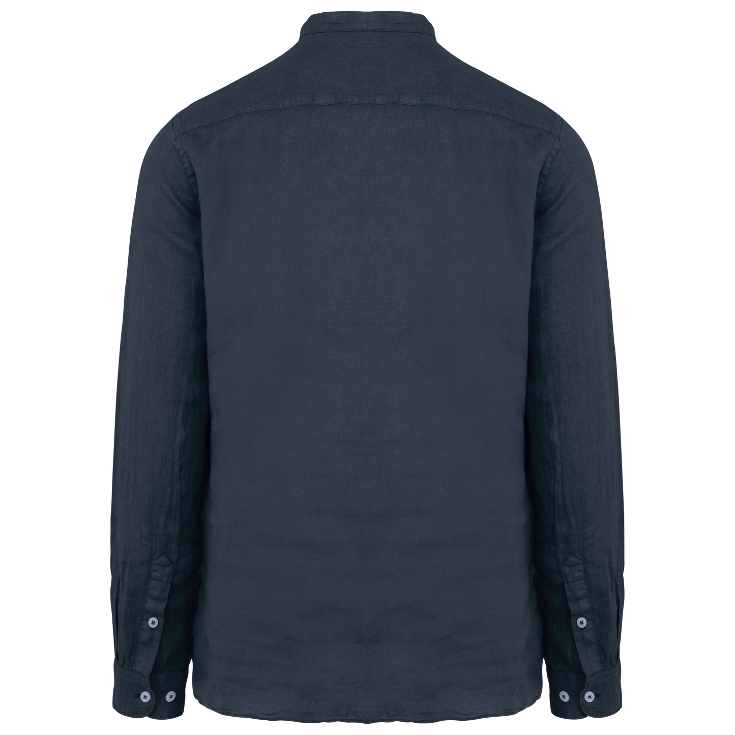 Camisa Lino cuello mao marino