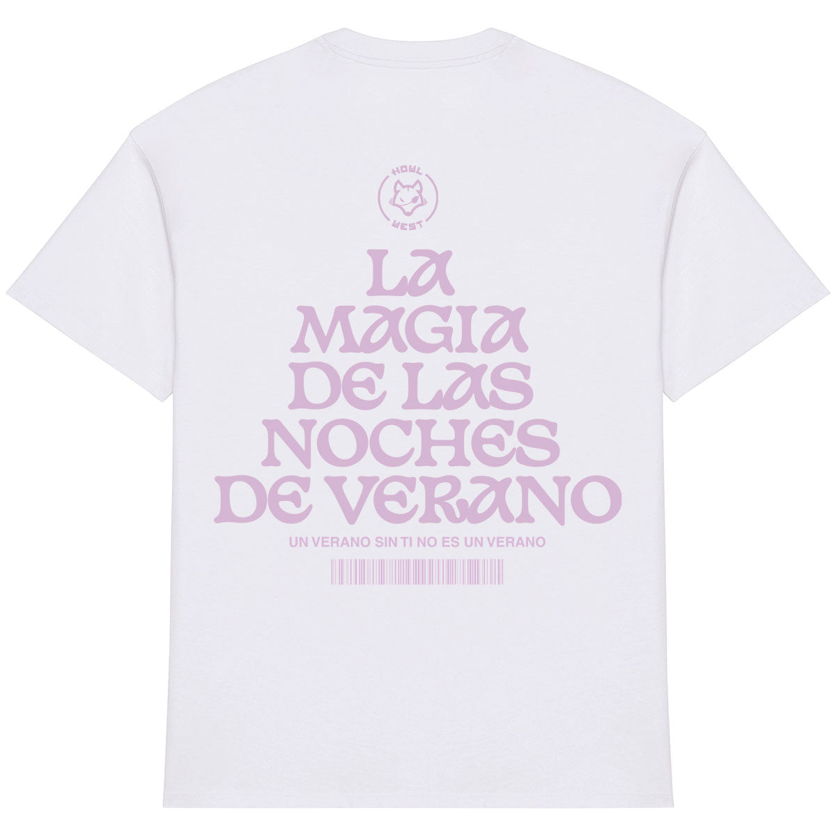 Camiseta oversize las noches de verano urban sostenible