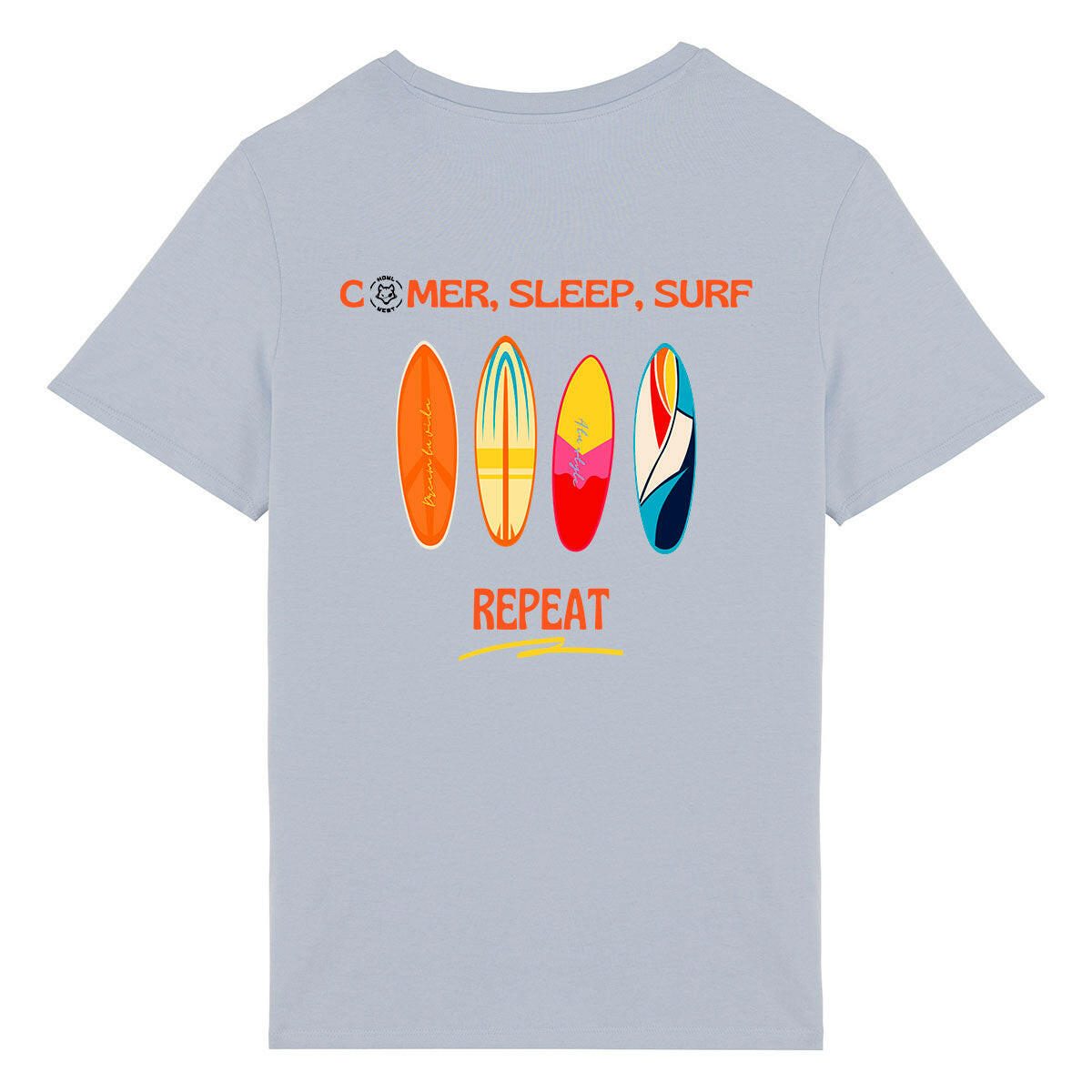 Camiseta Eat Sleep Surf Repeat - Howl West