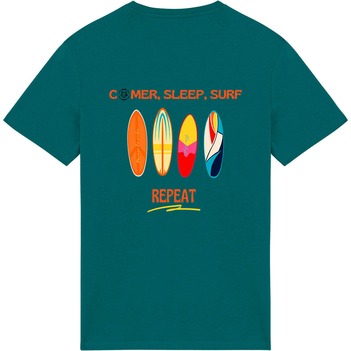 Camiseta Eat Sleep Surf Repeat - Howl West