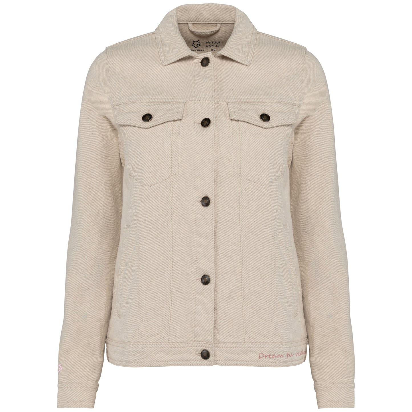 Chaqueta Raw Natural Algodón Orgánico & Cáñamo Mujer Howl West urban sostenible