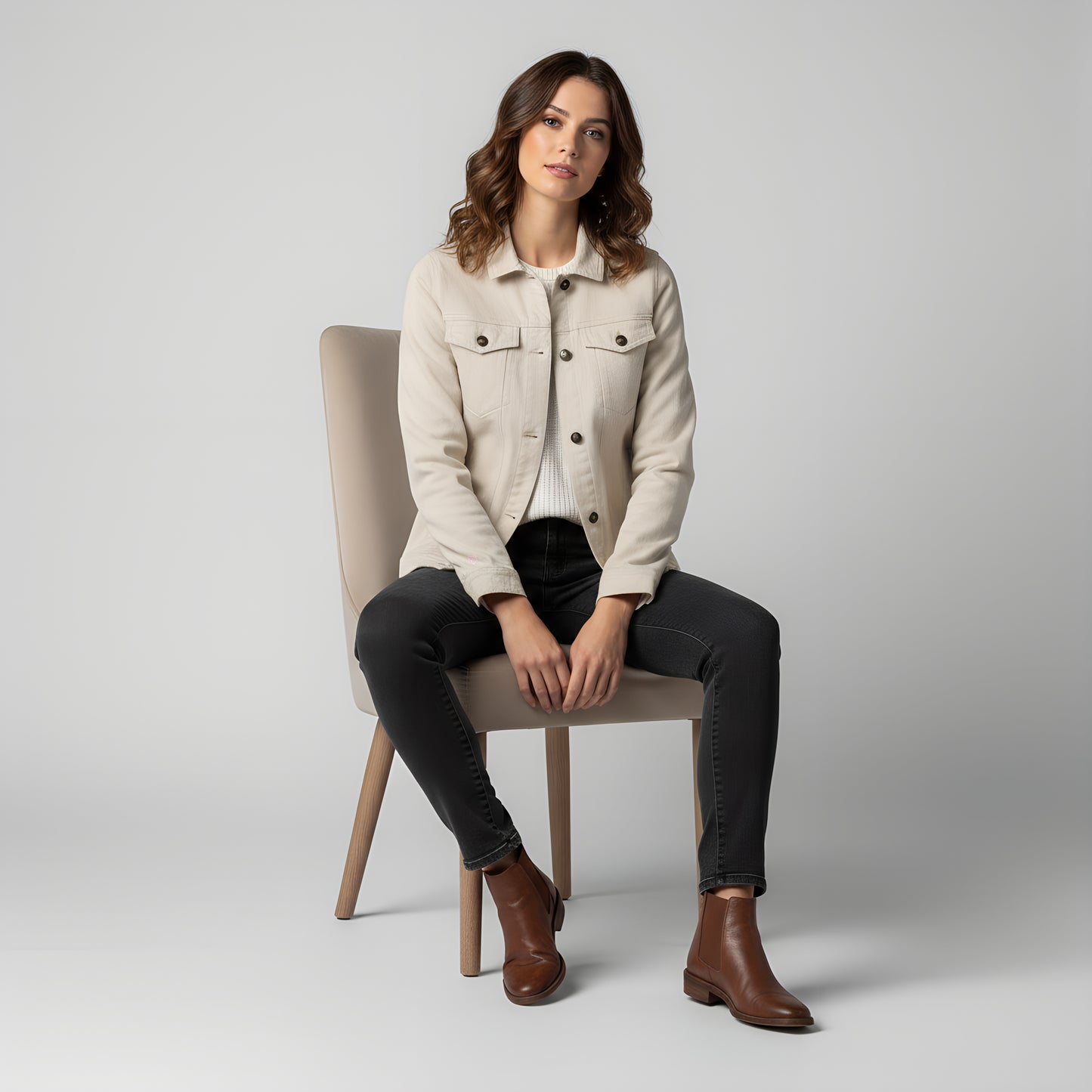 Chaqueta Raw Natural Algodón Orgánico & Cáñamo Mujer Howl West urban sostenible
