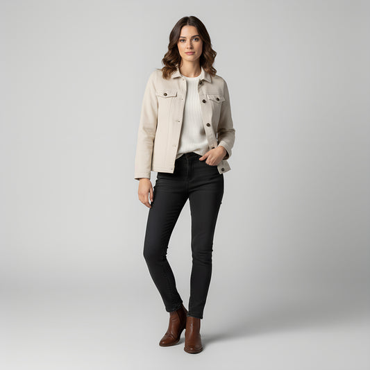 Chaqueta Raw Natural Algodón Orgánico & Cáñamo Mujer Howl West urban sostenible - Howl West