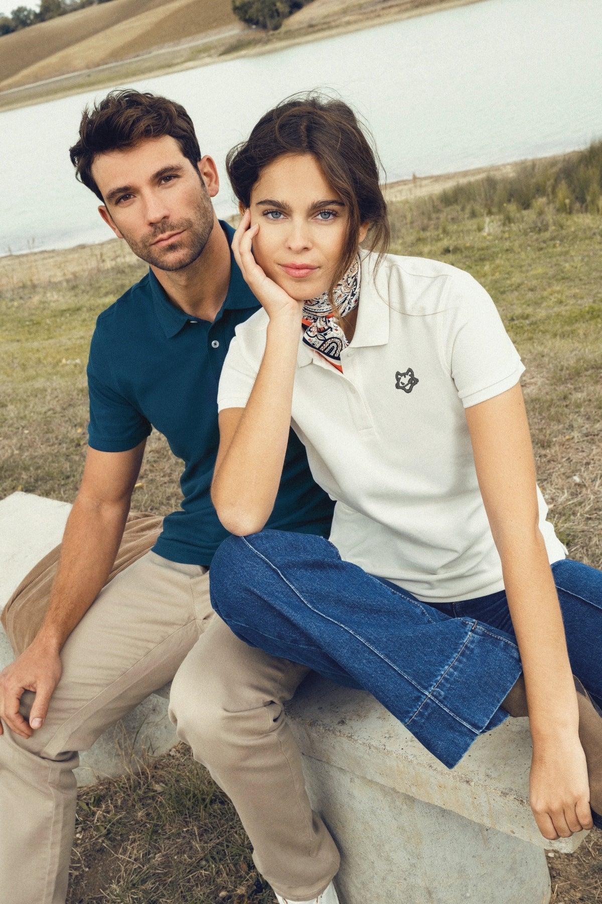 Polo Punto Piqué Bordado Head Eco - Howl West