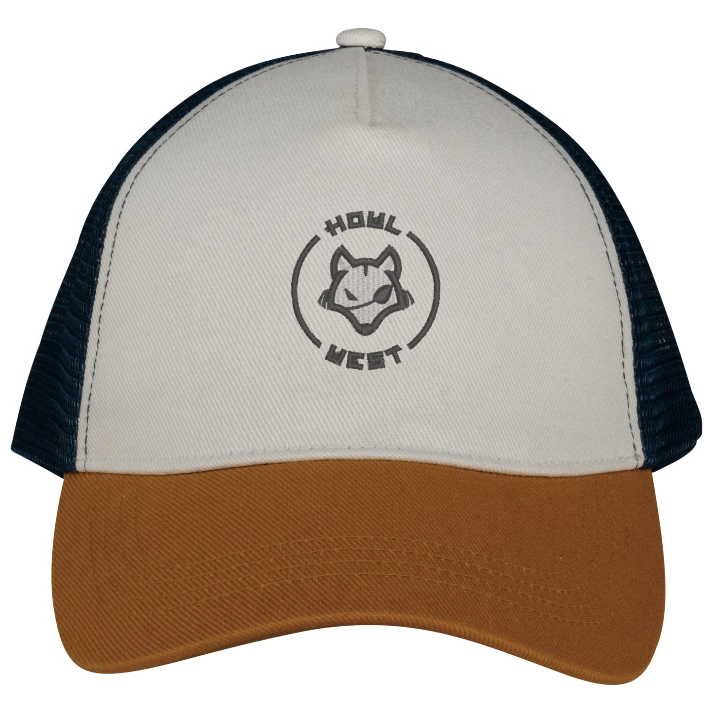 Gorra 5 paneles tres colores rejilla Efecto Lavado ECO Bordada - Howl West