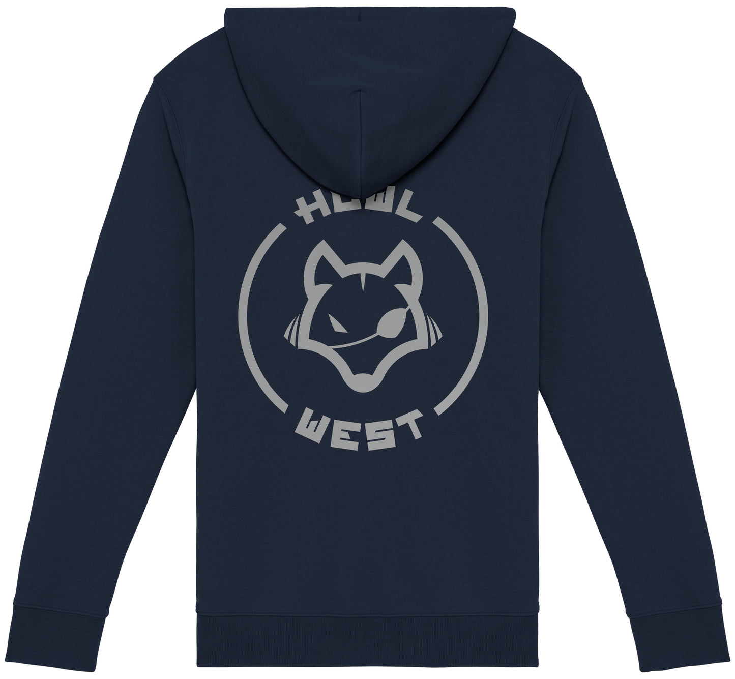 Sudadera Cremallera Capucha Luna N. Bordado y Espalda Llena - Howl West