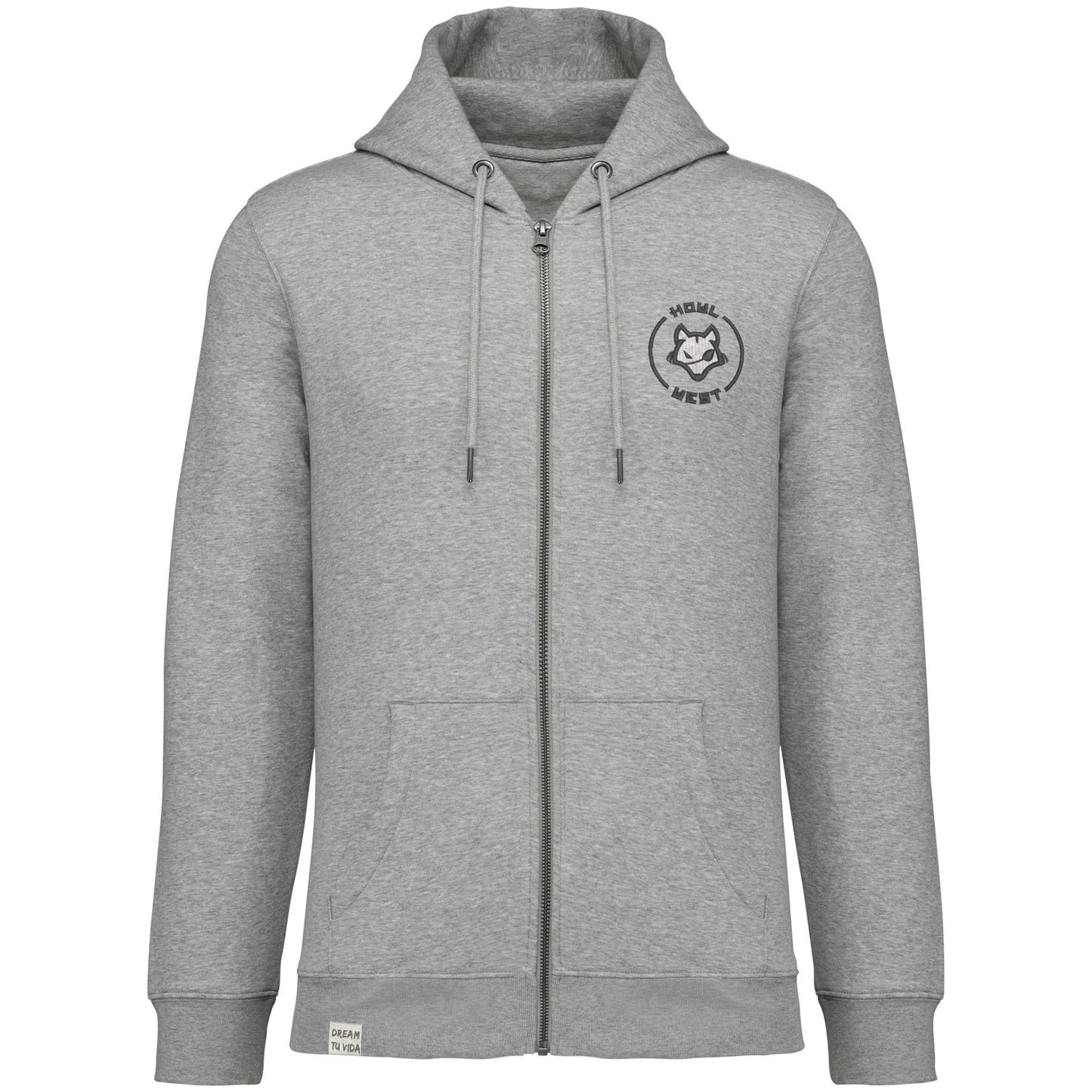 Sudadera Cremallera Capucha Luna N. Bordado y Espalda Llena - Howl West