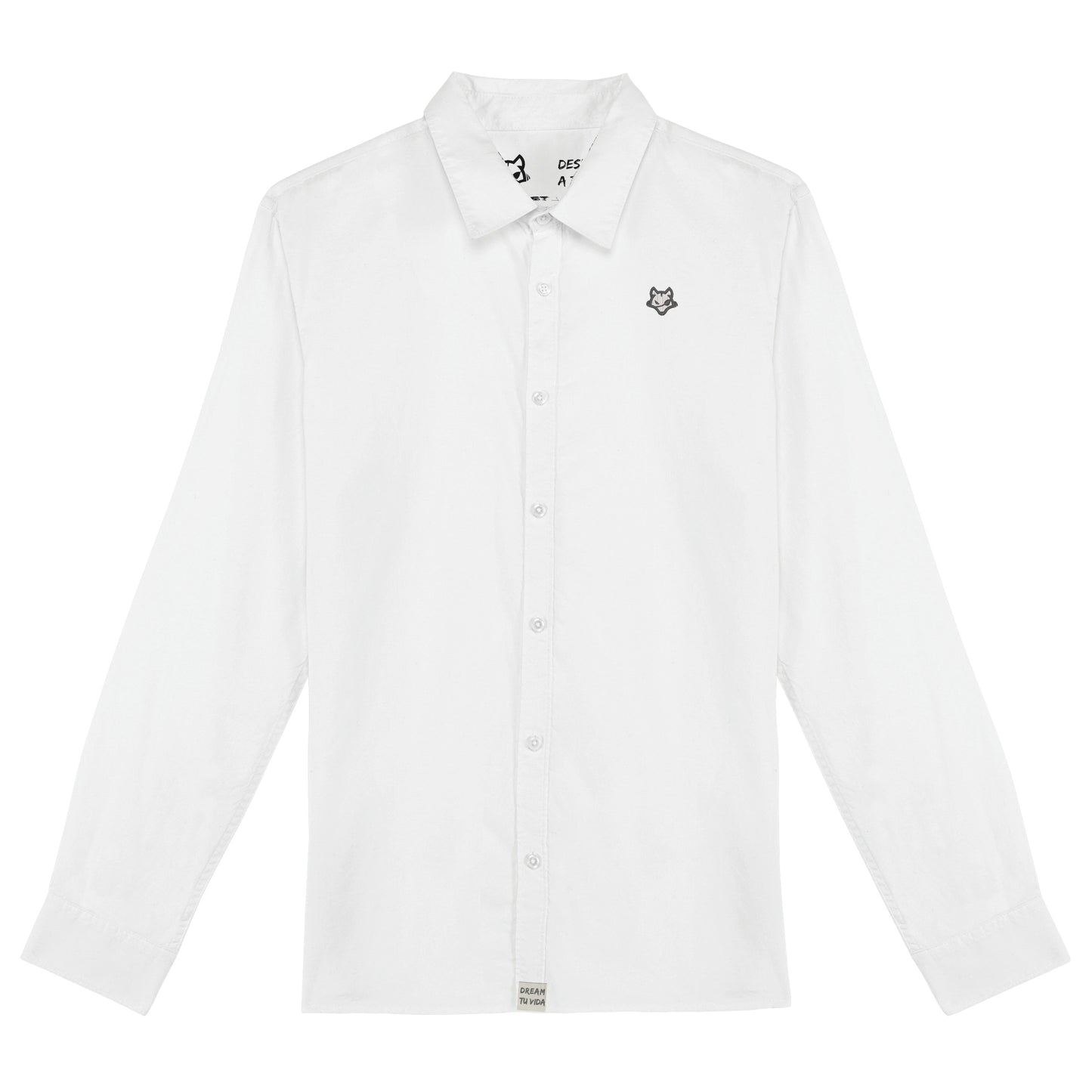 Camisa Efecto Desgastado Bordado Corazón Logo - Howl West