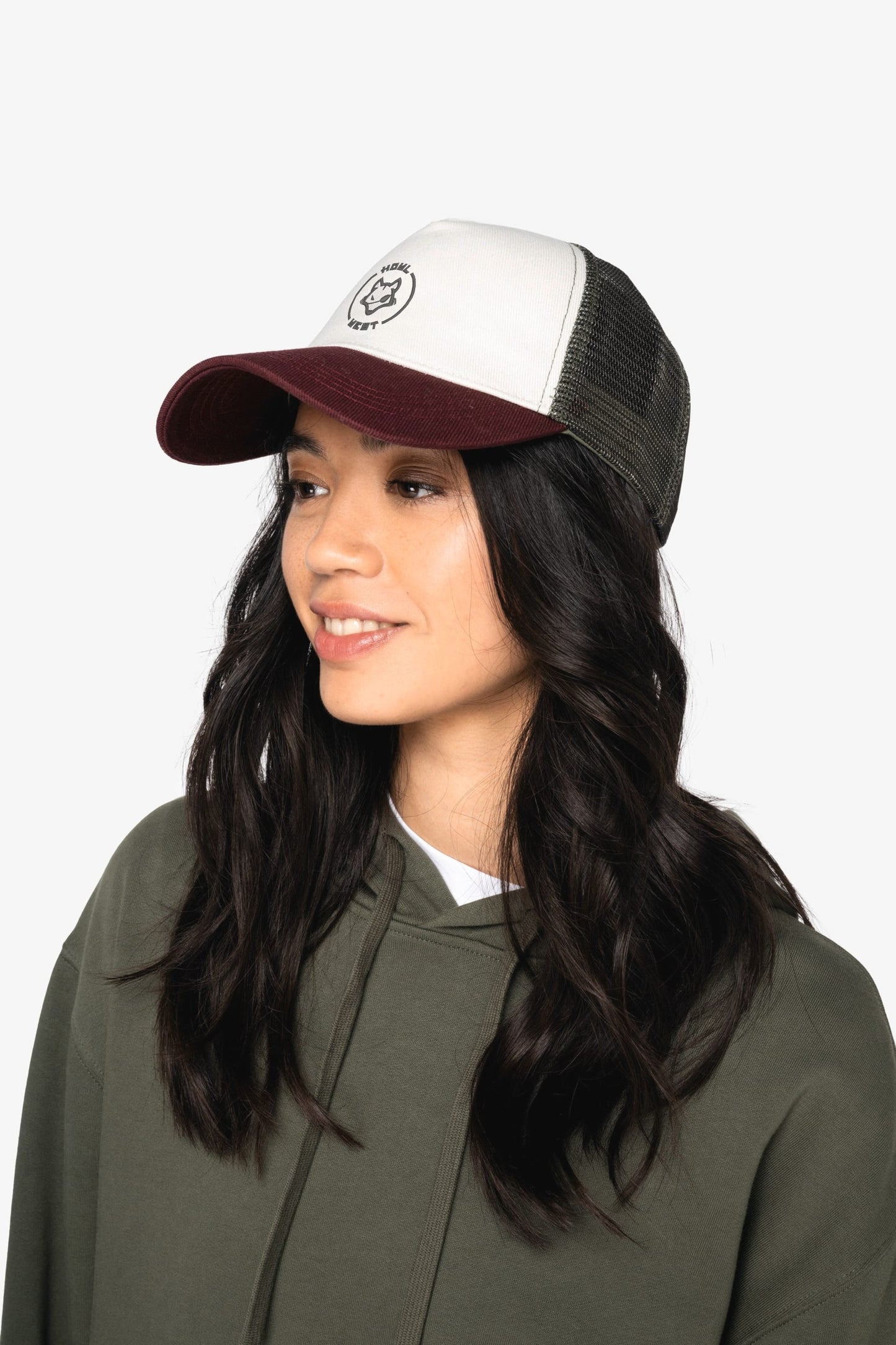 Gorra 5 paneles tres colores rejilla Efecto Lavado ECO Bordada - Howl West