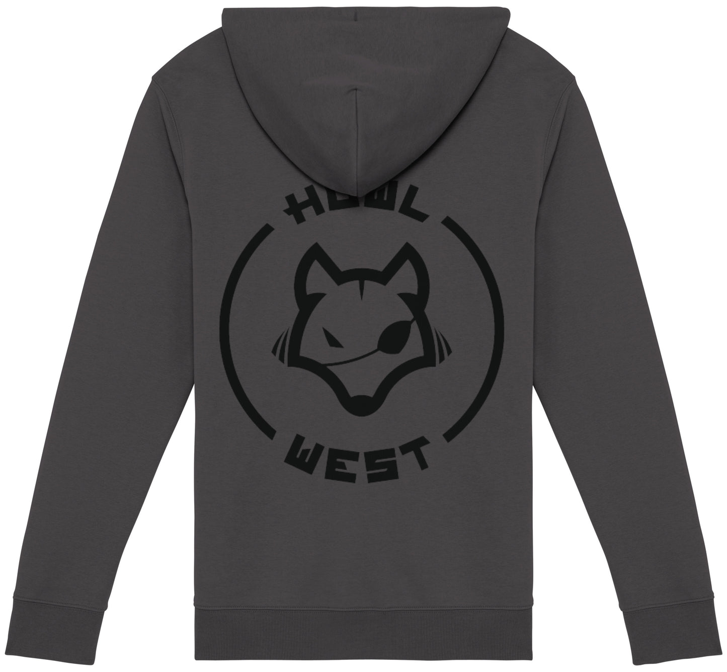 Sudadera Cremallera Capucha Luna N. Bordado y Espalda Llena - Howl West