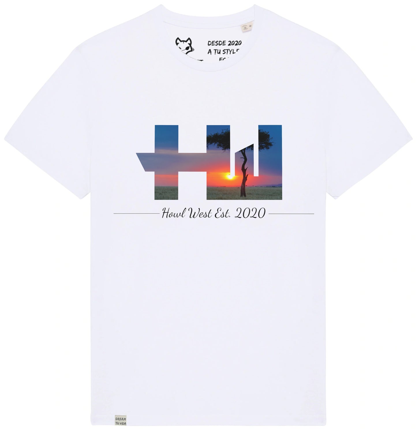 Camiseta HW Big Nature Blanco - Howl West
