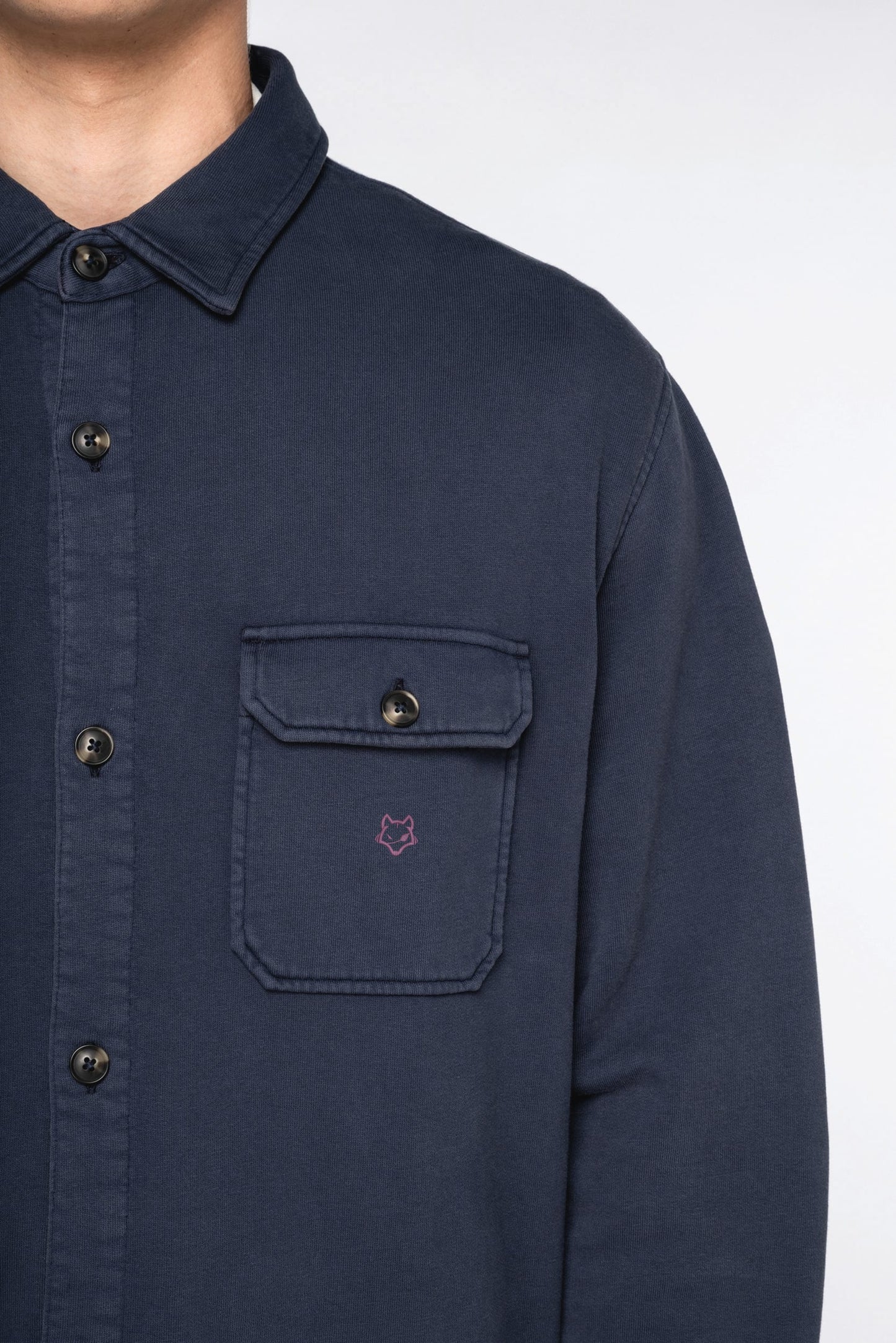 Sobrecamisa Eco Efecto Lavado de Felpa Perchada - Howl West
