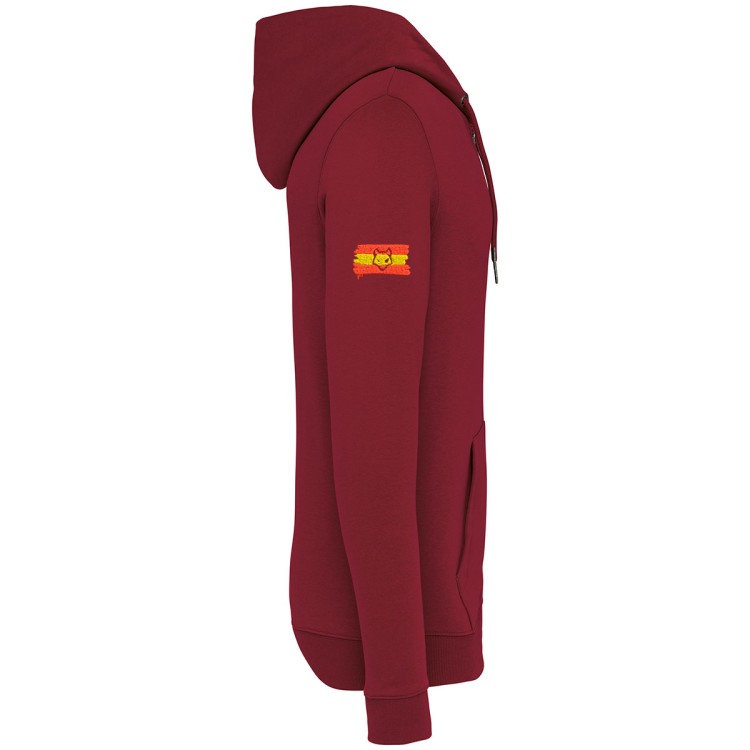 Sudadera Cremallera Capucha Bordado Hispania