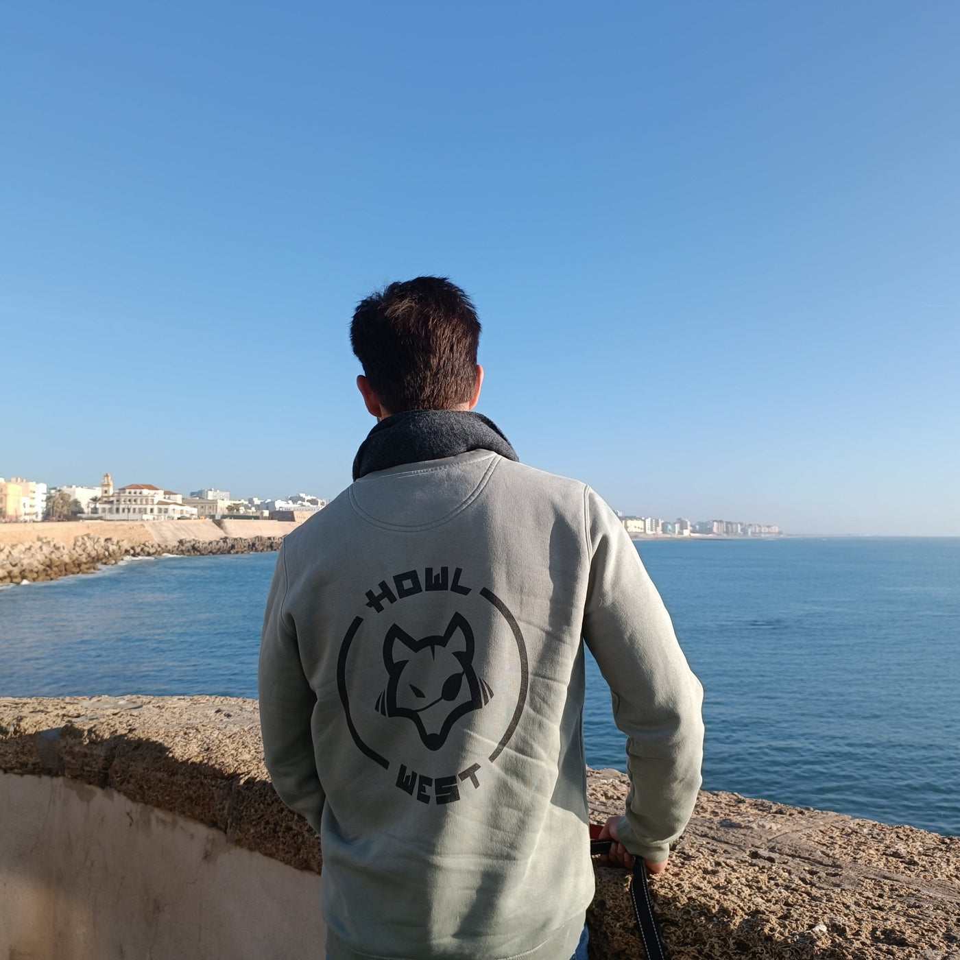 Sudadera Bordado Luna Nueva + Espalda Luna Llena