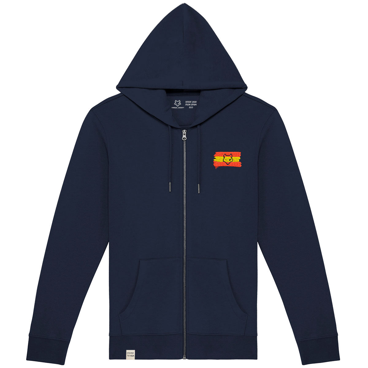 Sudadera Cremallera Capucha Hispania Bordada