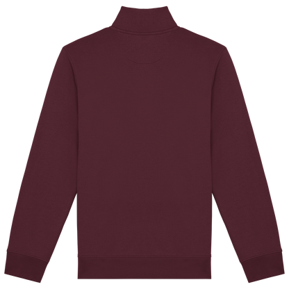 Sudadera ecorresponsable de cuello alto con cremallera bordado en hombro - Howl West