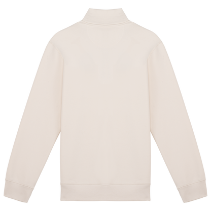 Sudadera ecorresponsable de cuello alto con cremallera bordado en hombro - Howl West