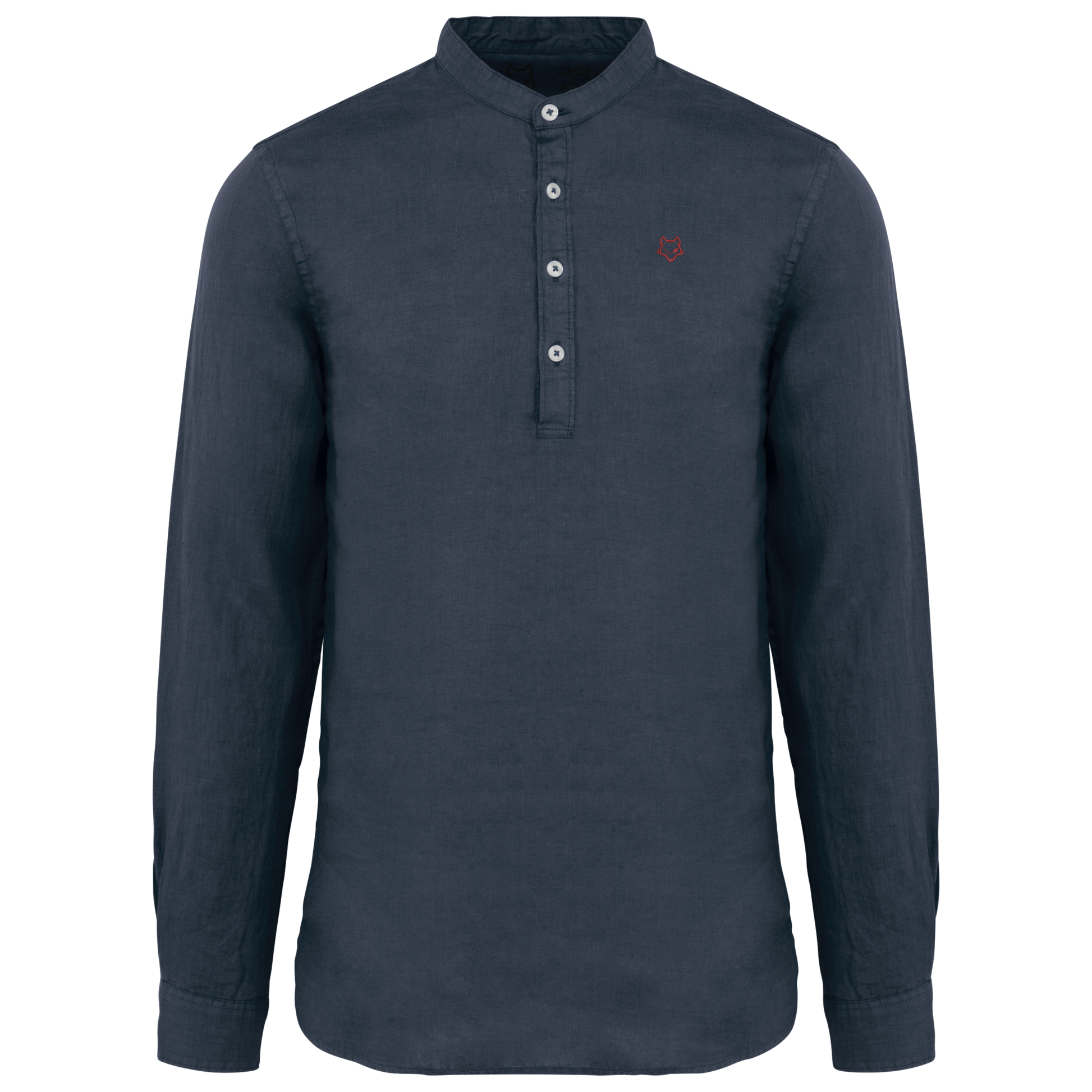 Camisa Lino cuello mao