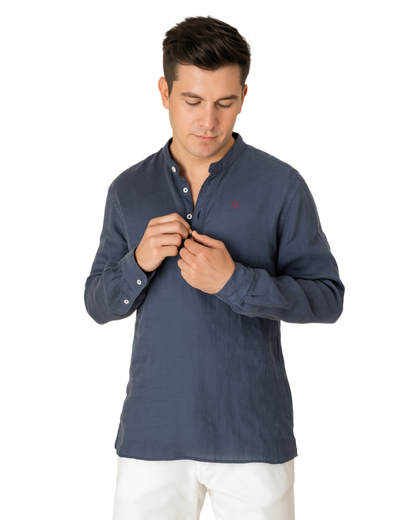 Camisa Lino calidad premium bordada