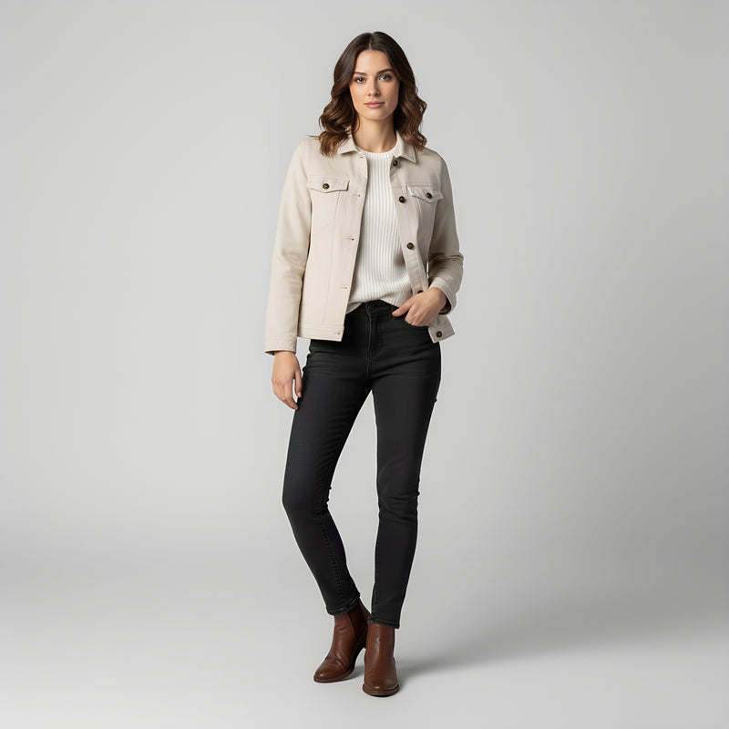 Chaqueta Raw Natural Algodón Orgánico & Cáñamo Mujer Howl West urban sostenible