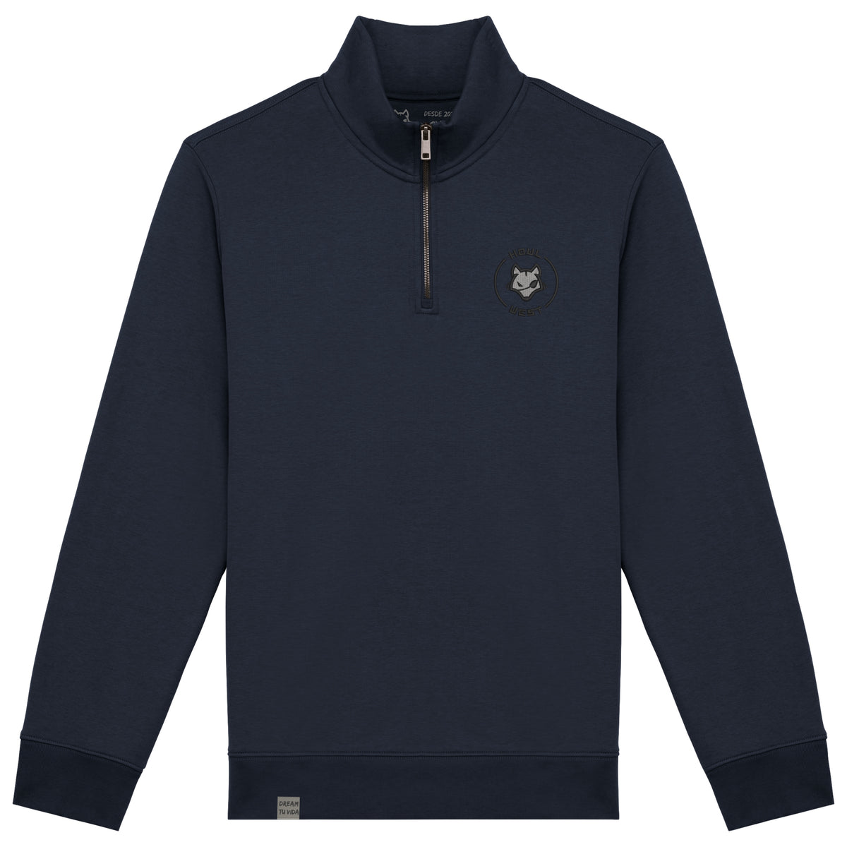 Sudadera ecorresponsable de cuello alto Luna Nueva