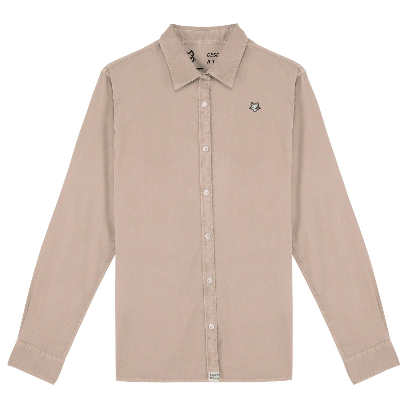Camisa Efecto Desgastado Bordada Head