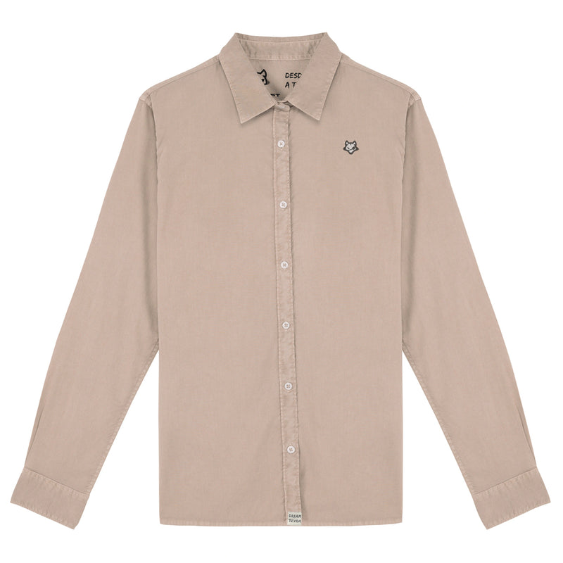 Camisa Efecto Desgastado Bordada Head