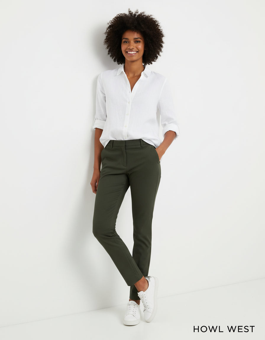 Pantalón Chino Urban Sostenible corte femenino Howl West